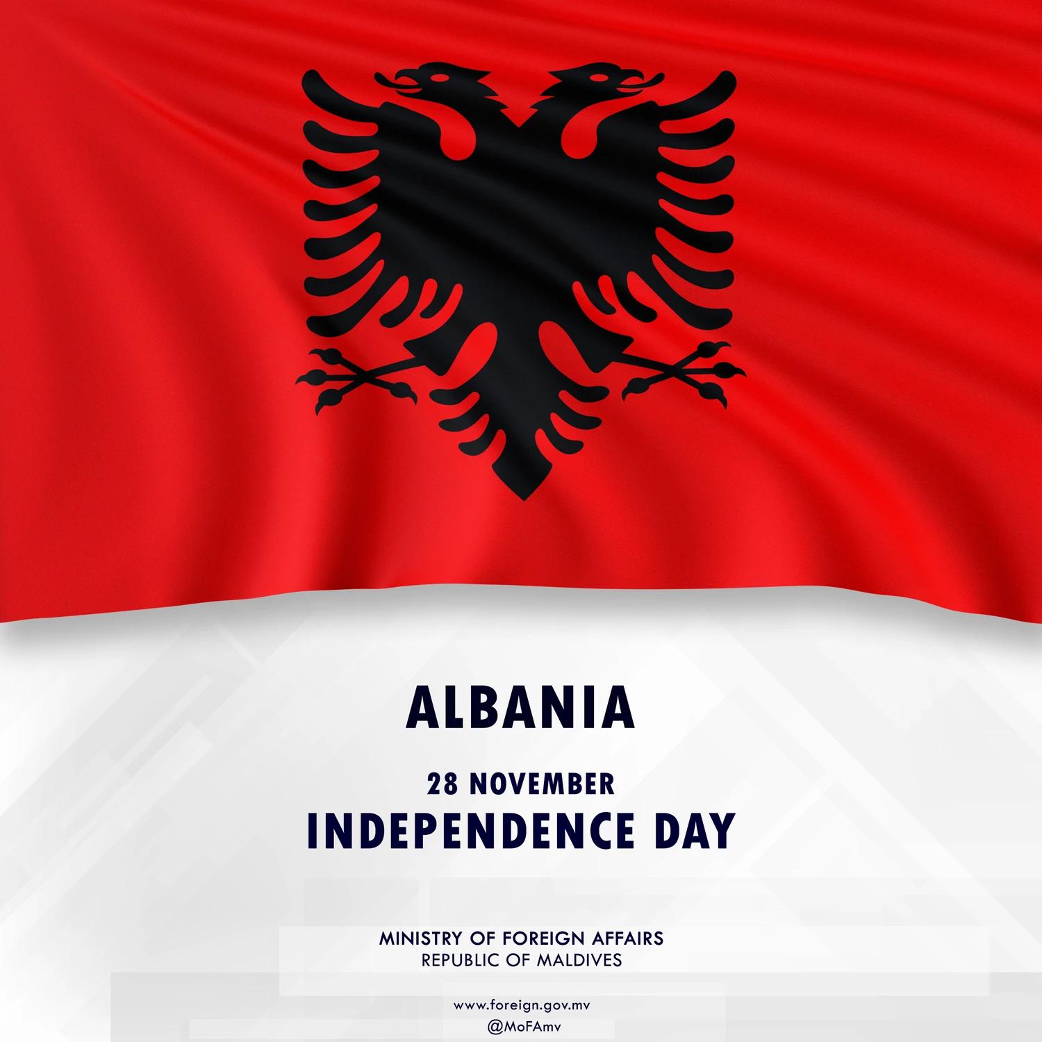 އަލްބޭނިއާގެ މިނިވަން ދުވަހުގެ ތަހުނިޔާ، ފޮރިން މިނިސްޓަރު ފޮނުއްވައިފި