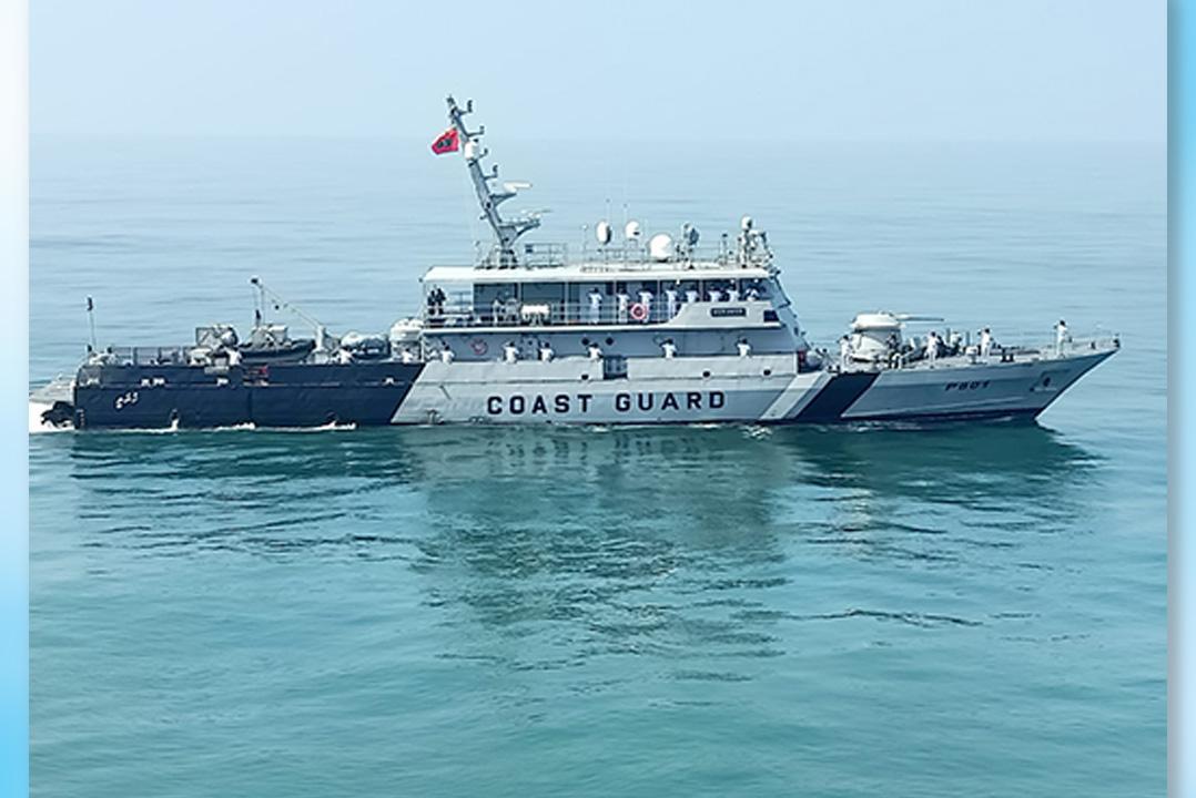  ރާއްޖެއިން ބޭރަށް ކުރި ފުރަތަމަ ރަސްމީ ދަތުރުގައި ކޯސްޓްގާޑު ޝިޕް ހުރަވީ ސްރީލަންކާއަށް