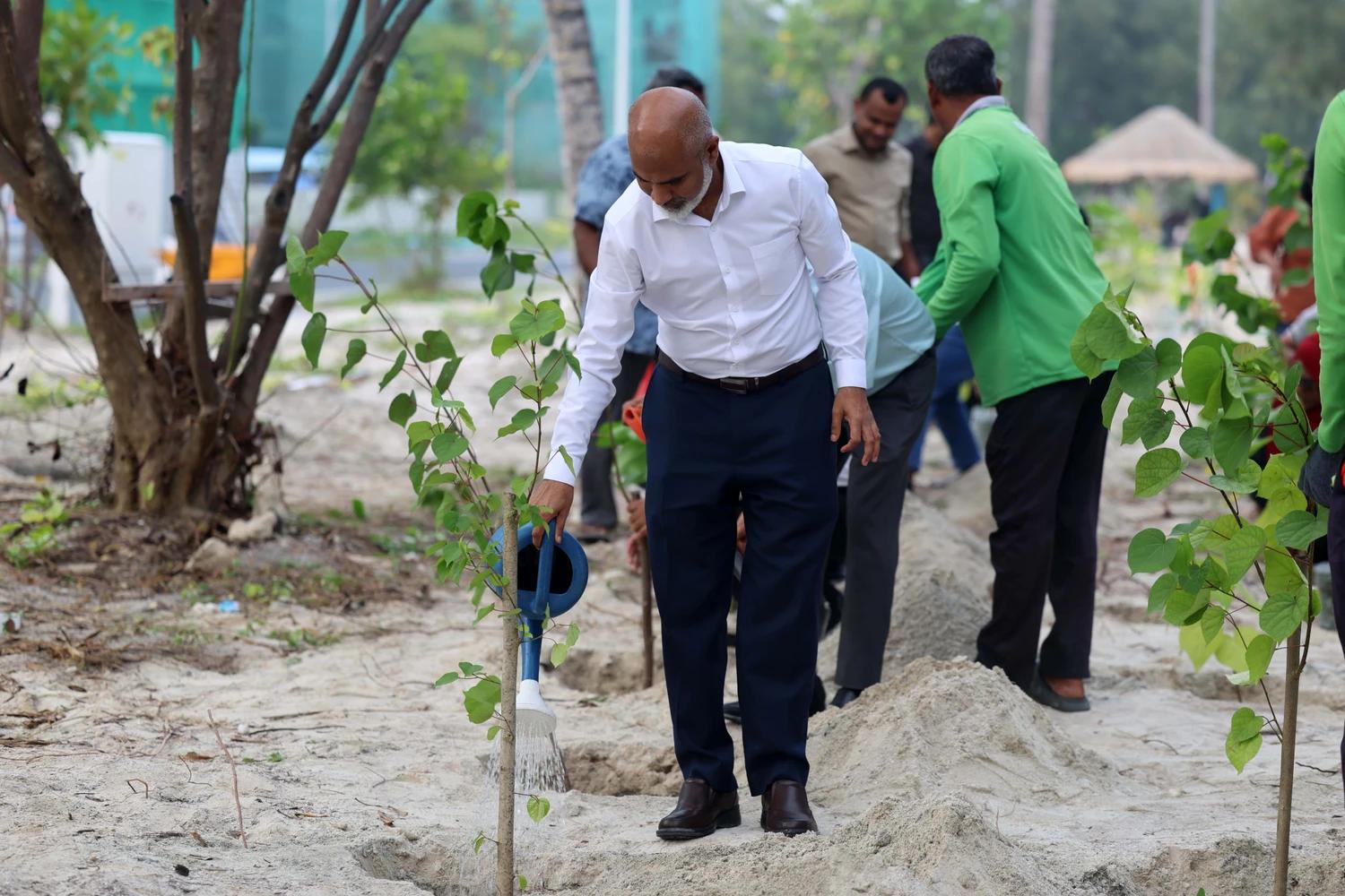 އެޑިއުކޭޝަން މިނިސްޓްރީގެ 93 ވަނަ އަހަރީ ދުވަސް ފާހަގަކުރުމަށްޓަކައި ގަސްއިންދުމުގެ ޙަރަކާތެއް