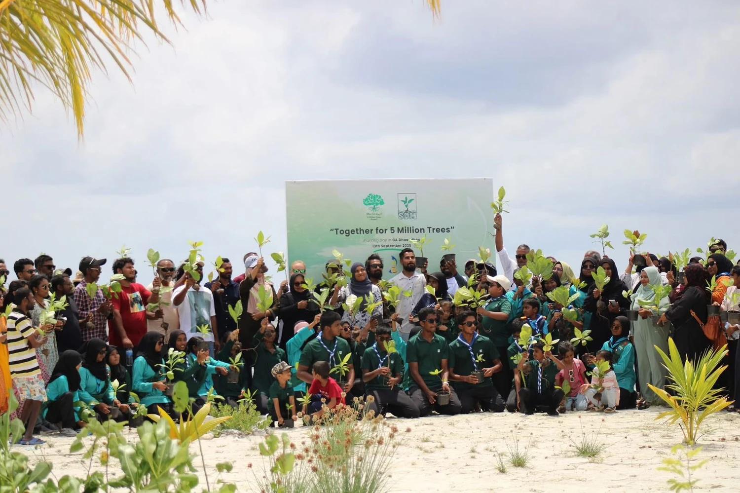 5 މިލިއަން ގަސް މަޝްރޫޢު: ދާންދޫގައި 3000 ގަސް އިންދައިފި