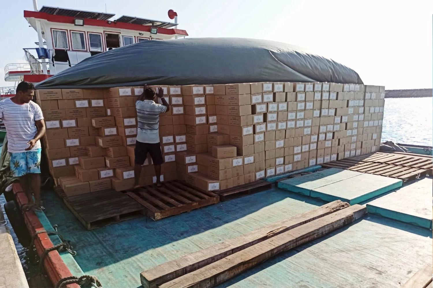 އަތޮޅު ތެރޭގެ ރަށްތަކަށް މަސްދަޅު ކޭސްތައް ފޮނުވަން ފަށައިފި