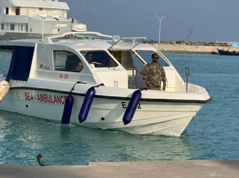 ވެލިދޫގައި ސީ އެމްބިއުލާންސްގެ ޚިދުމަތް ފަށައިފި