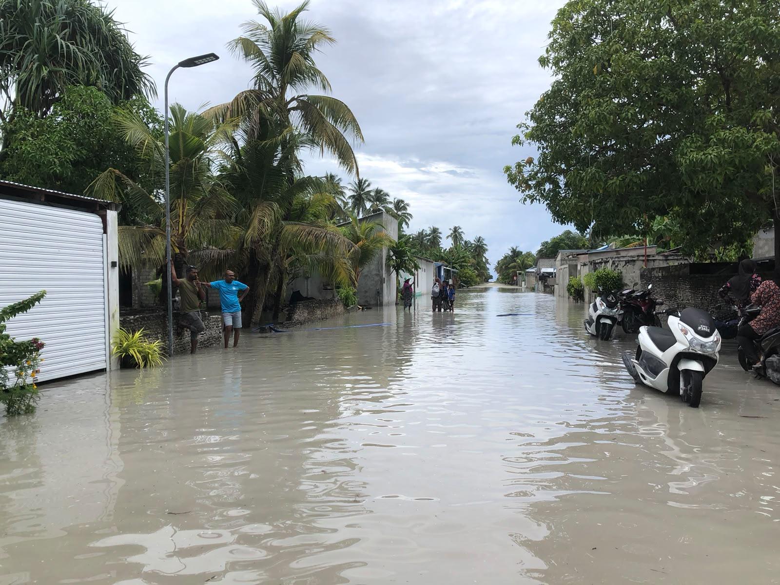 ގދ. ފިޔޯރީއަށް ބޯކޮށް ވާރޭވެހި، ރަށުގެ 90 އިންސައްތަ ގެއަށް ފެންވަދެއްޖެ