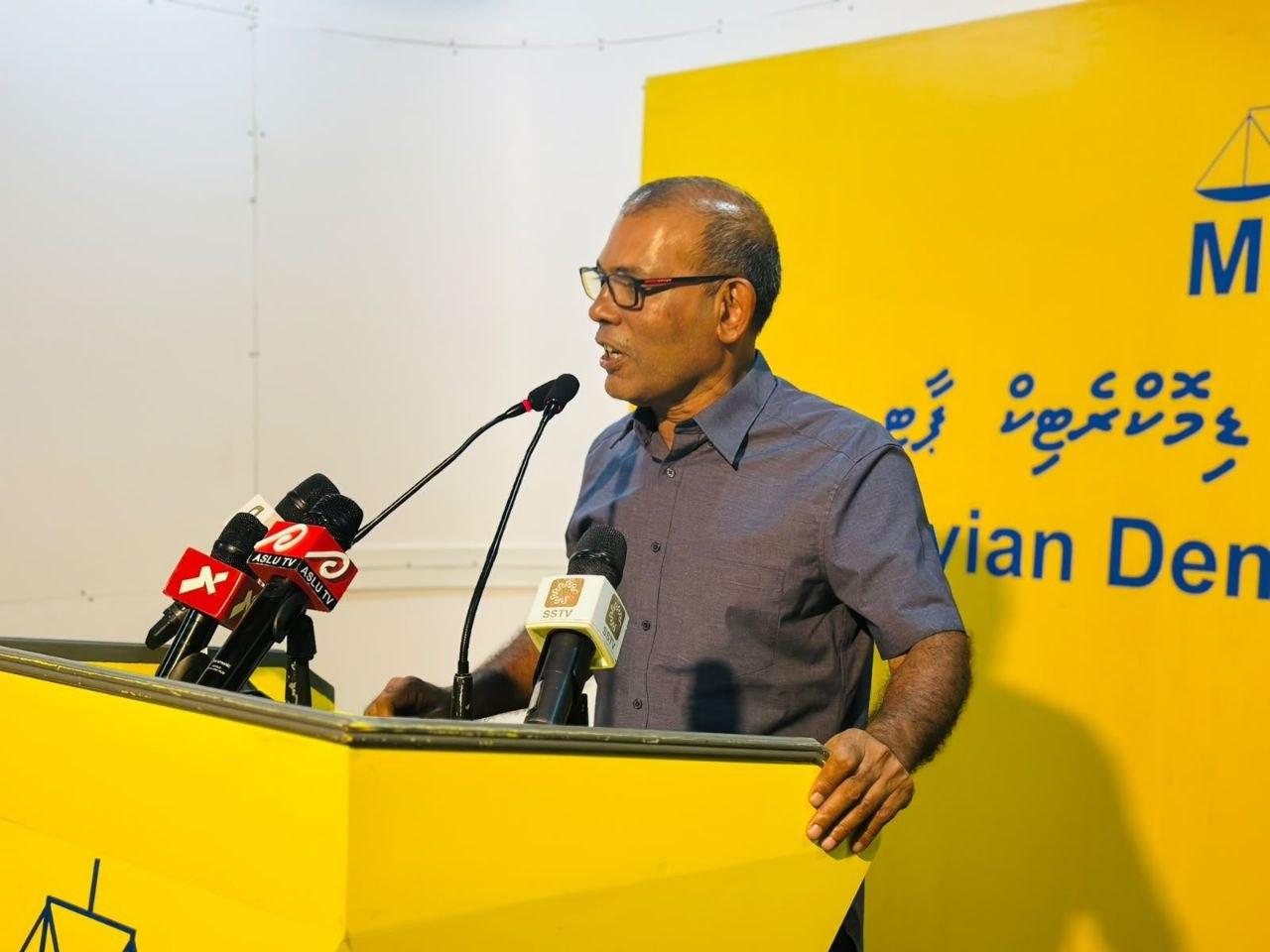 ގައުމިއްޔަތު ވިއްކައިގެން ވެރިކަމަށް  ވަޑައިގެން ގައުމު ވިއްކައެއް ނުލެވޭނެ: ރައީސް ނަޝީދު 
