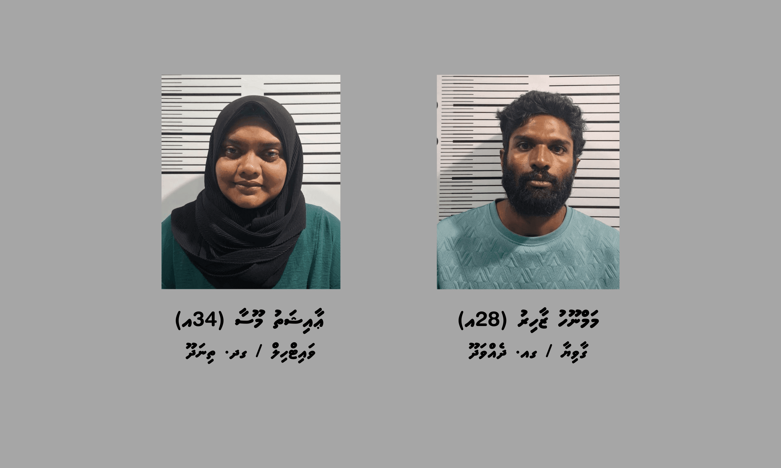ދެއްވަދުއަށް މަސްތުވާތަކެތި އެތެރެކުރަން އުޅުނު ދެ މީހަކު ހައްޔަރުކޮށްފި