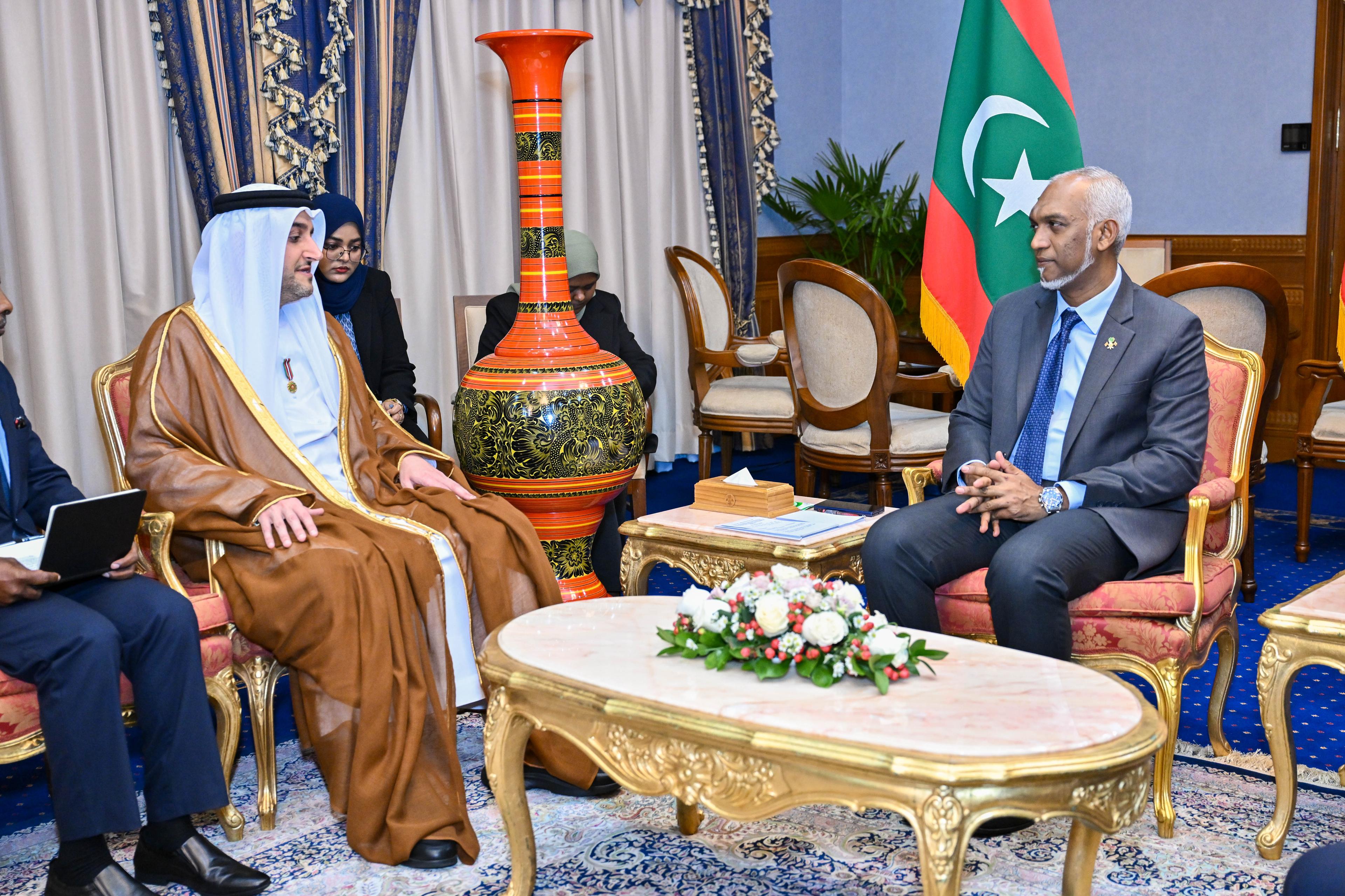 ޔޫއޭއީ ސަފީރު، ރައީސް މުއިއްޒުގެ އަރިހަށް ޒިޔާރަތްކުރައްވައިފި 