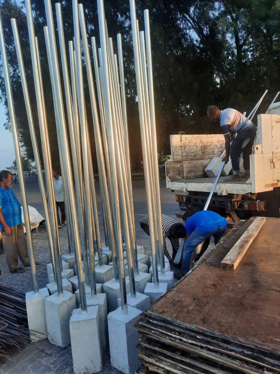 ވިލިމާލޭ މަގުތަކުގައި ނަންބޯޑު ހަރުކުރުމުގެ މަސައްކަތް ފަށައިފި