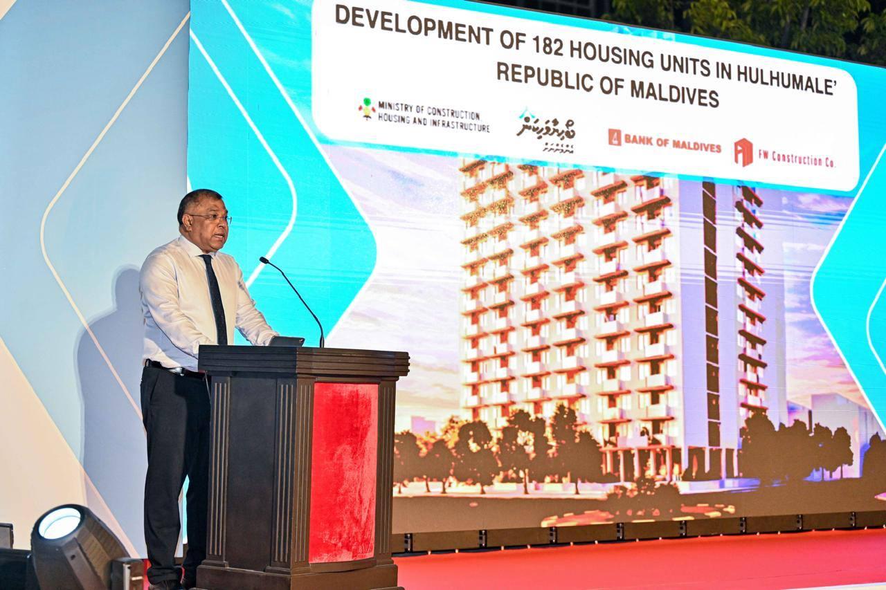 ހުޅުމާލެ ފޭސް 1 ގައި ބީއެމްއެލްގެ އިތުރު 182 ފްލެޓްގެ މަސައްކަތް ފަށައިފި 