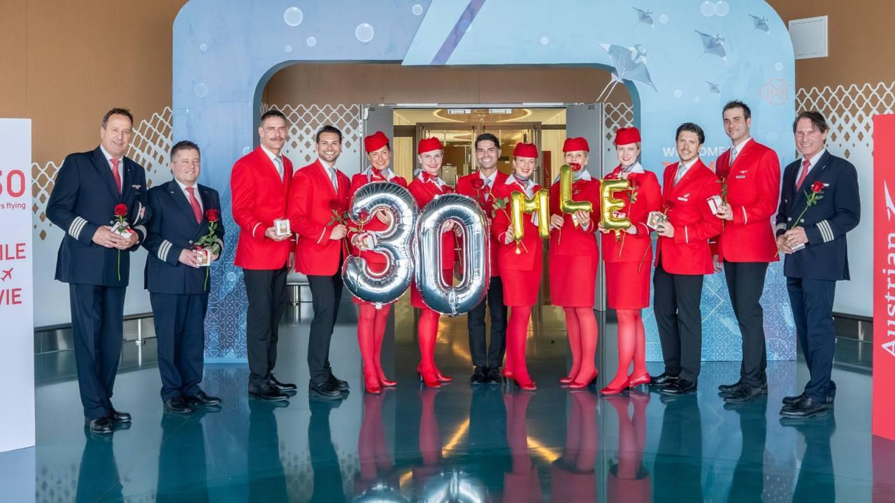 އޮސްޓްރިއަން އެއާލައިންސް އިން ރާއްޖެއަށް ދަތުރުކުރާތާ 30 އަހަރު ފުރުން ފާހަގަކުރަނީ 