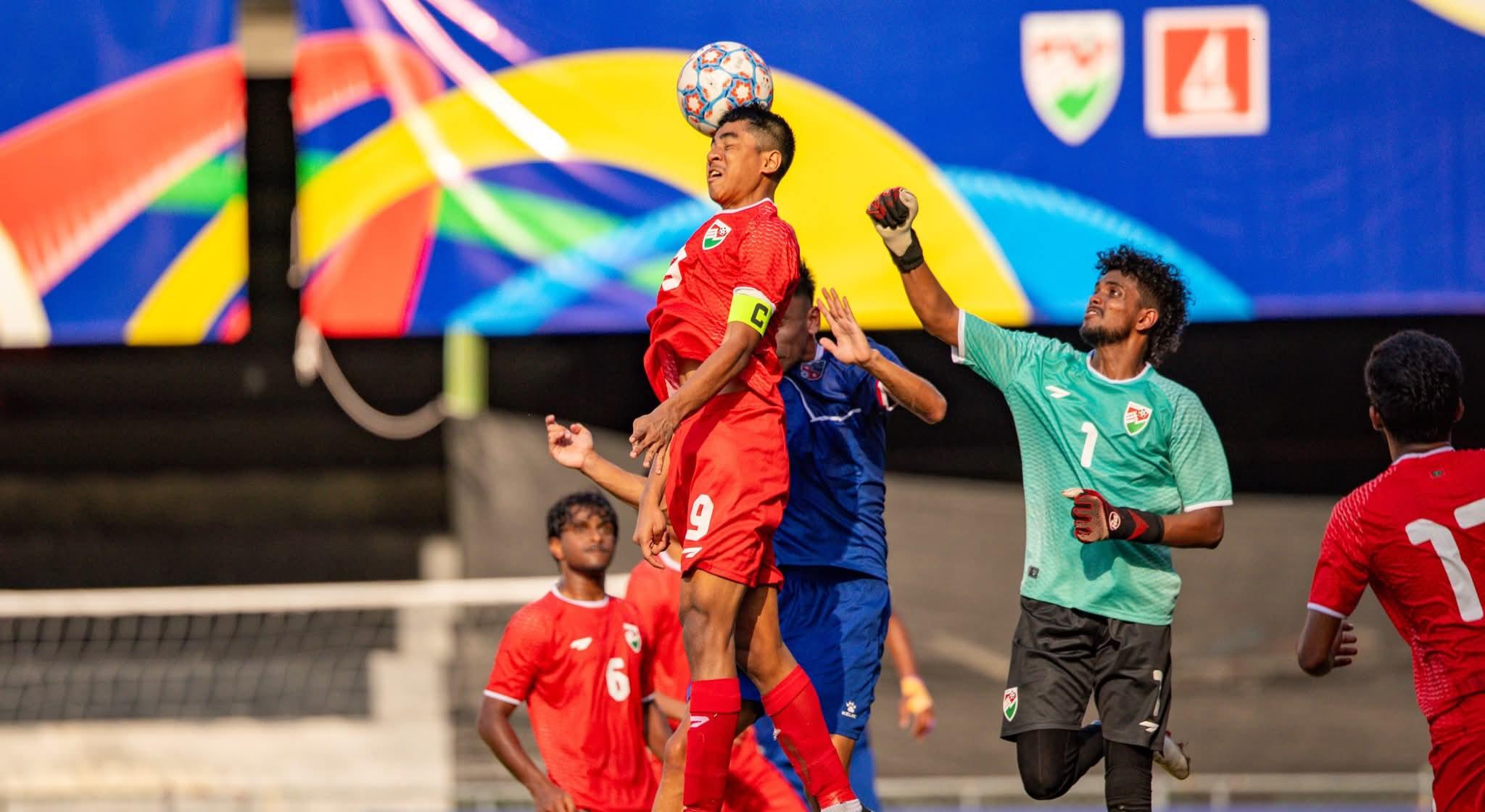 ފަހުވަގުތު ނޭޕާލުން ކާމިޔާބުކުރި ލަނޑާއެކު، ރާއްޖެ މުބާރާތުން ކަޓައިފި