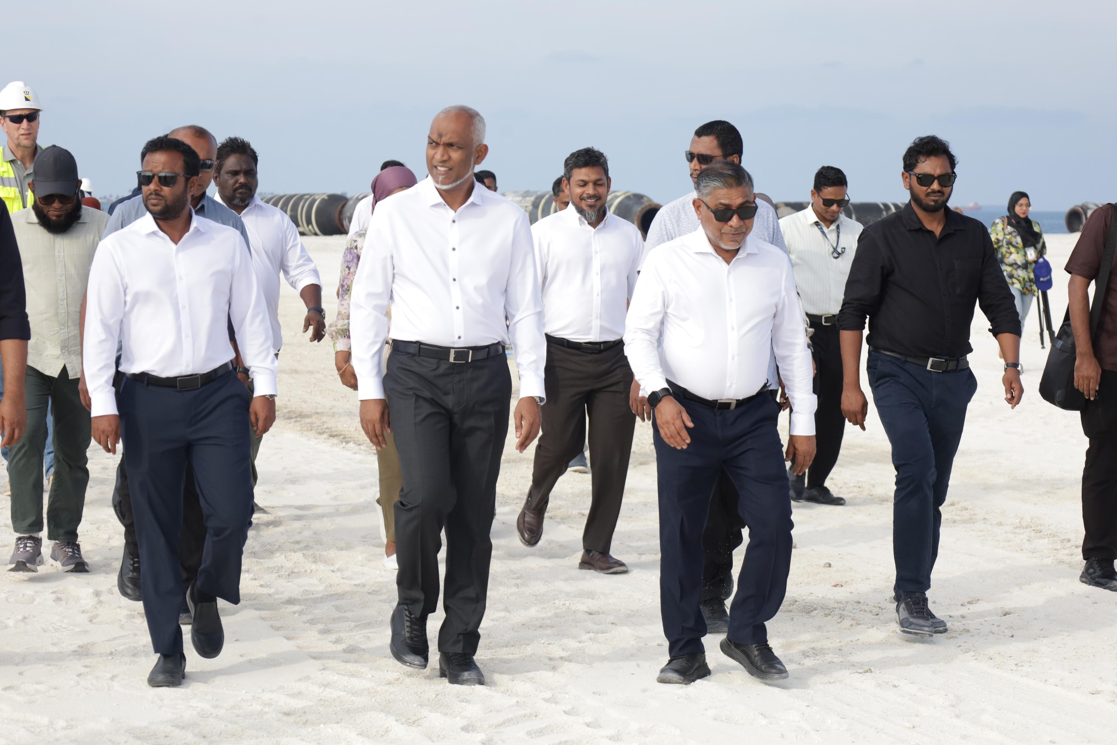 ގިރާވަރު ފަޅު ހިއްކުމުގެ މަސައްކަތް ރައީސް ބައްލަވާލައްވައިފި