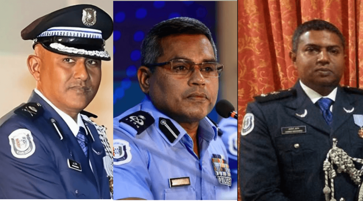 ޕޮލިސް ކޮމިޝަނަރުކަމަށް ތިން ބޭފުޅަކު ކުރިމަތިލައްވައިފި