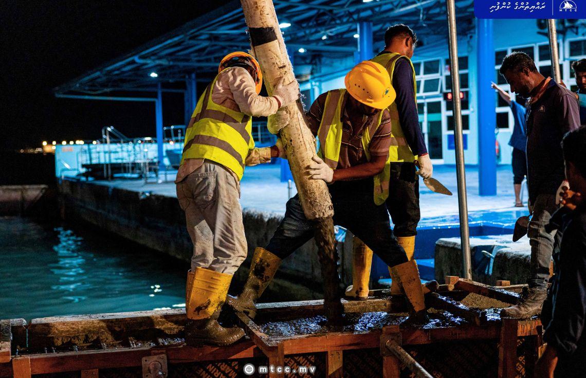 ބޮޑުތަކުރުފާނު މަގު ސެގްމެންޓް ފަހެއްގެ އެއްގަމު ތޮށީގެ ކޮންކްރީޓް މަސައްކަތް ނިިމިއްޖެ