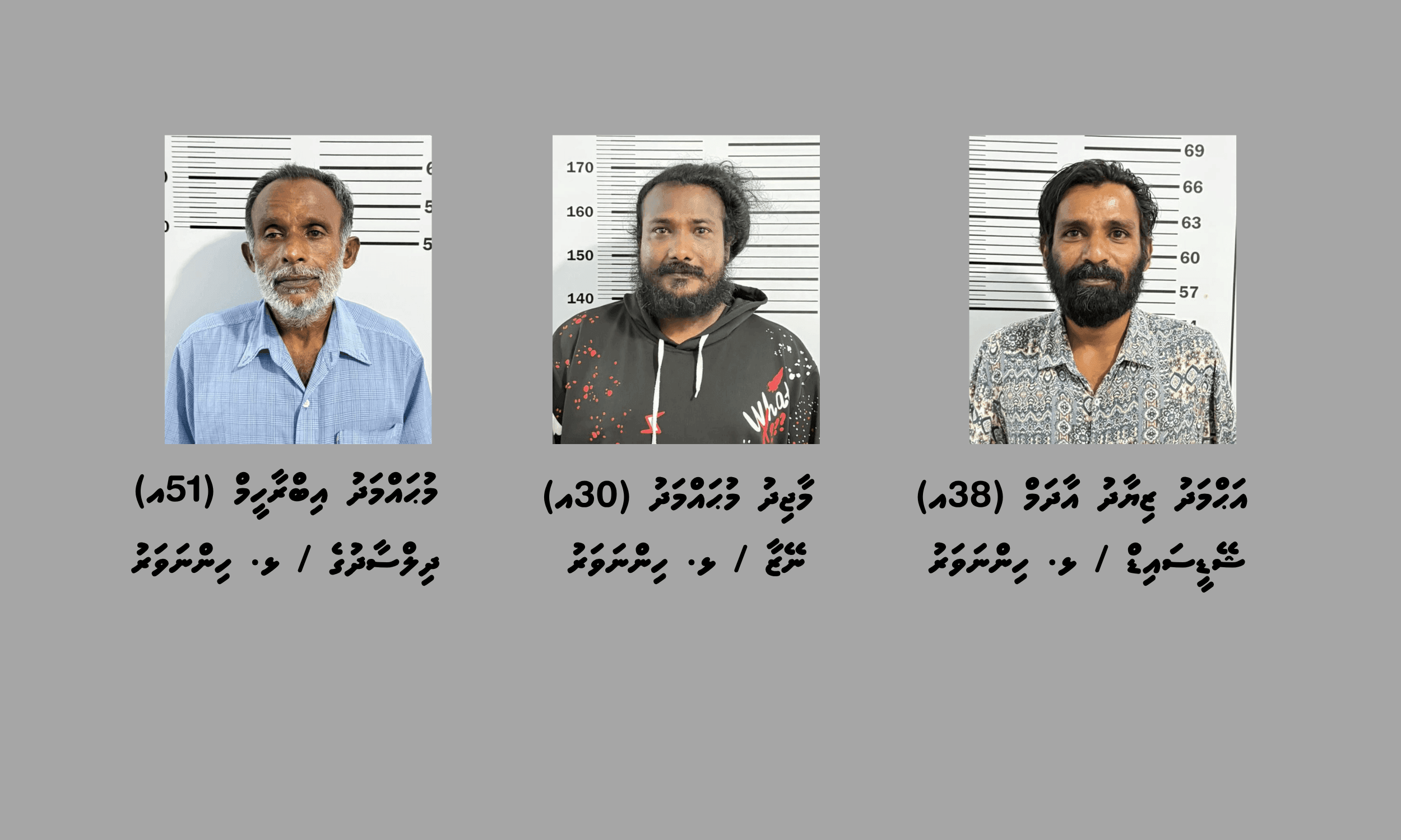 ހިންނަވަރުގައި މަސްތުވާތަކެތީގެ ވިޔަފާރިކުރާ ކަމުގެ ތުހުމަތުގައި ތިންމީހުން ހައްޔަރަށް