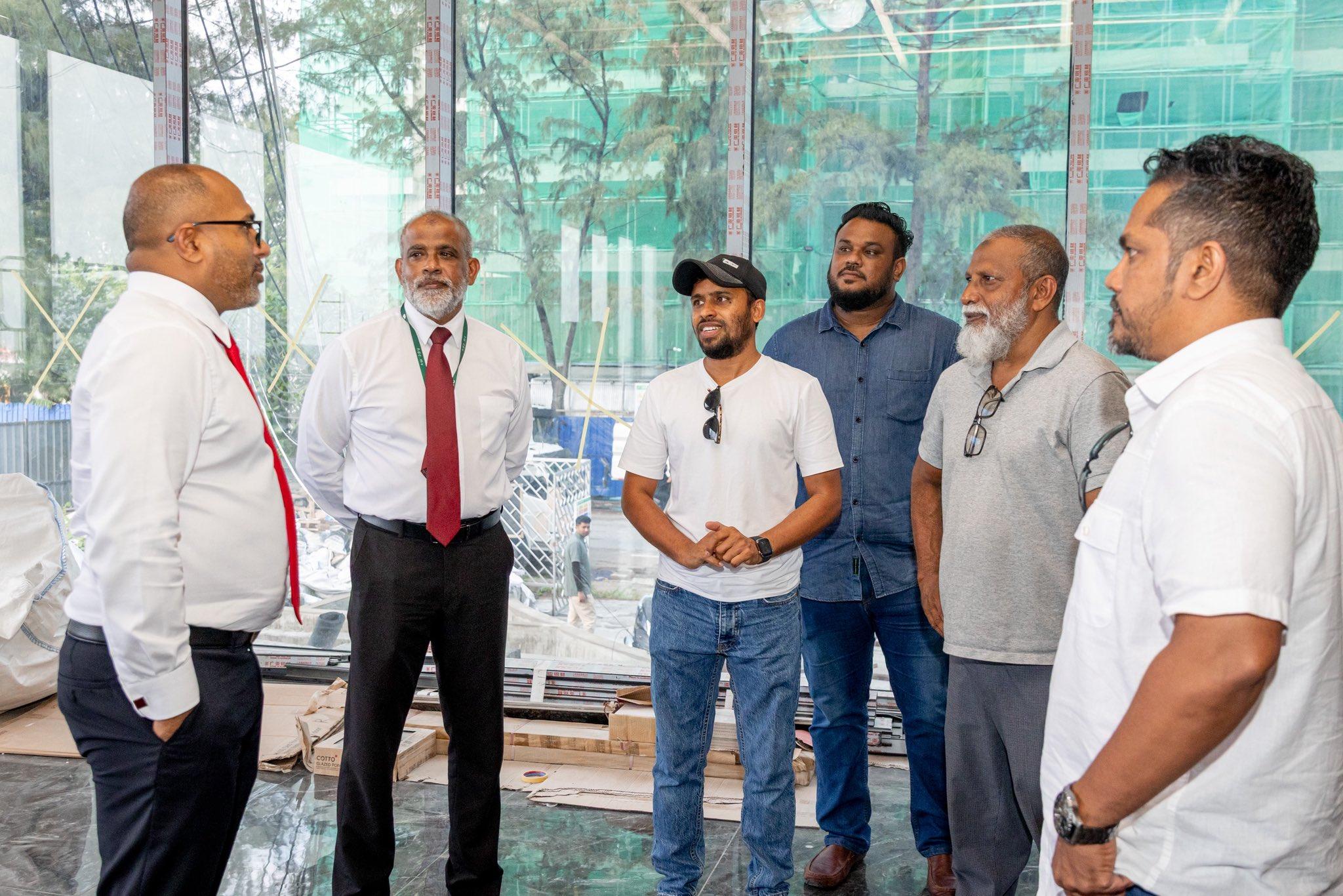 މީޑިއާ ވިލެޖުގެ މަސައްކަތްތައް ކުރިއަށްދާ ގޮތް މިނިސްޓަރ އިޙްސާން  ބައްލަވާލައްވައިފި