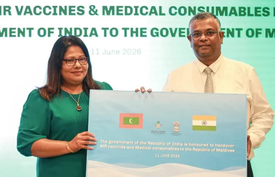 އިންޑިއާއިން ރާއްޖެއަށް ހިމަބިހި ވެކްސިން ހަދިޔާކޮށްފި 
