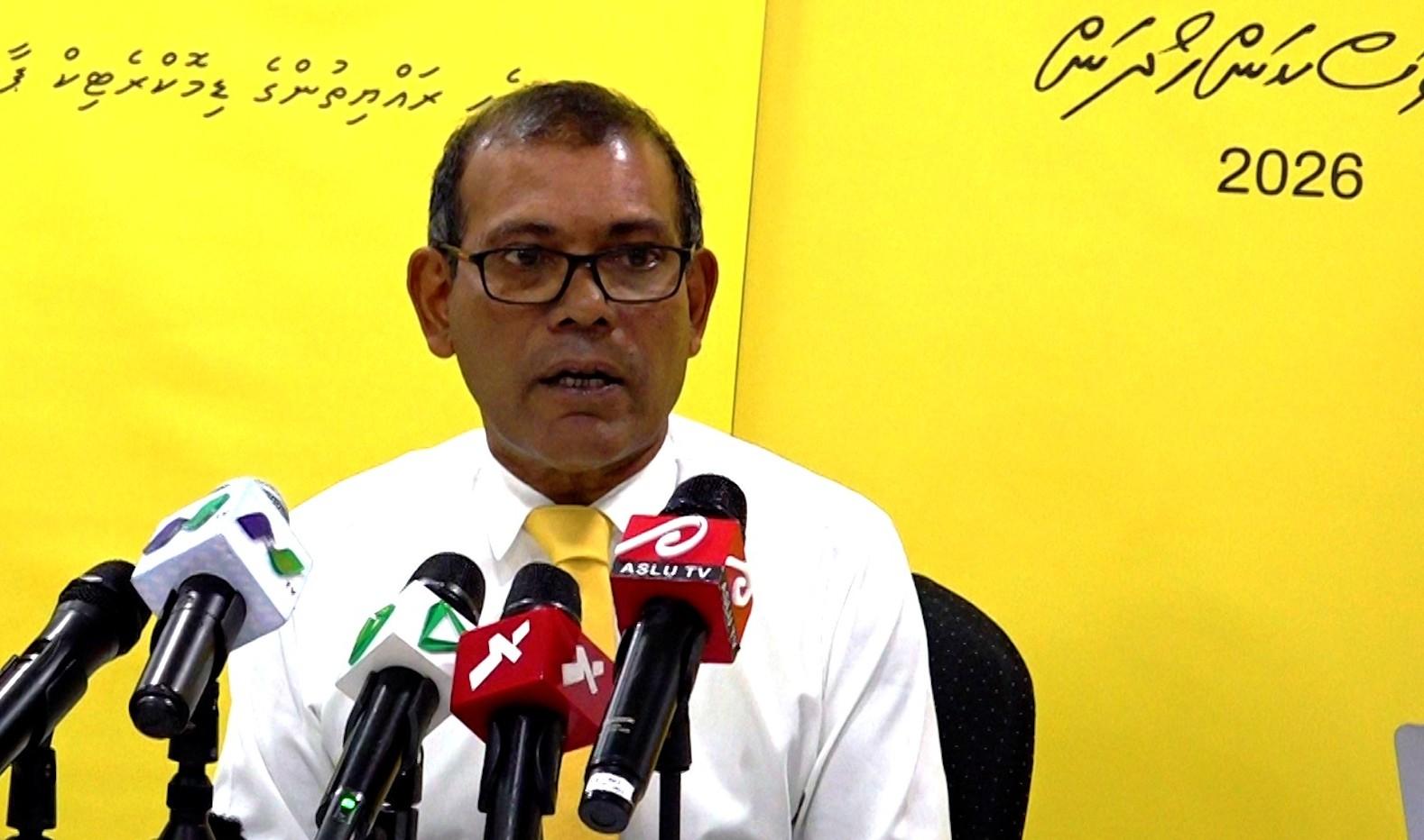 ސެކިއުރިޓީ ކަނޑާލިޔަސް މުޒާހަރާ އަށް ނުކުންނާނަން: ރައީސް ނަޝީދު