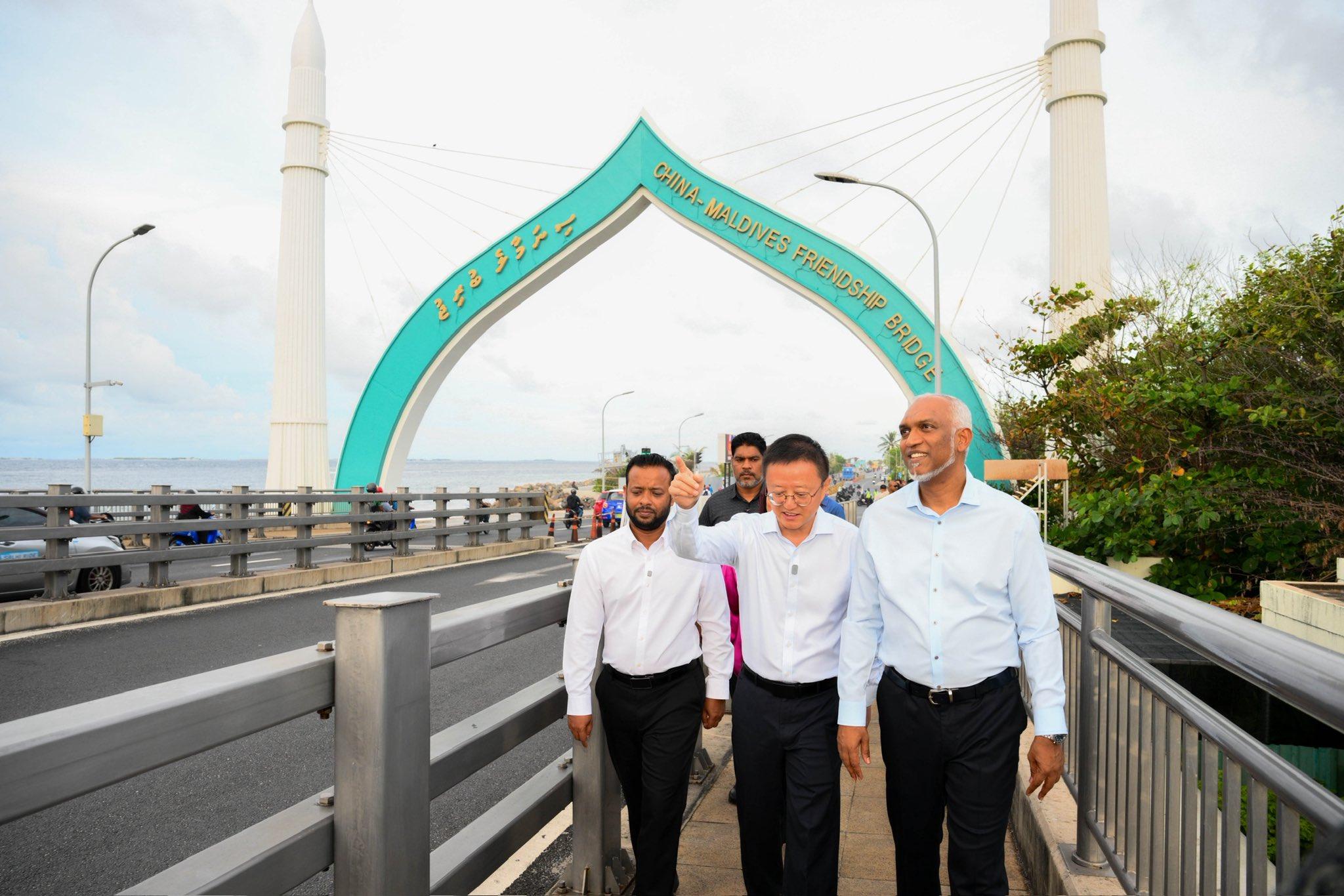 ސިނަމާލެ ބްރިޖަކީ ރާއްޖެ އާއި ޗައިނާ ގުޅުވައިދޭ އެއްބައިވަންތަކަމާއި އުންމީދުތަކުގެ ރަމްޒެއް: ރައީސް