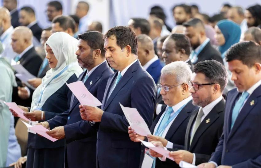 ޕީއެންސީގެ އިންތިޚާބީ އަދި އިސް މަޤާމުތަކަށް އައްޔަންކުރެއްވި ބޭފުޅުން މަޤާމުގެ އިޤްރާރުވެއްޖެ