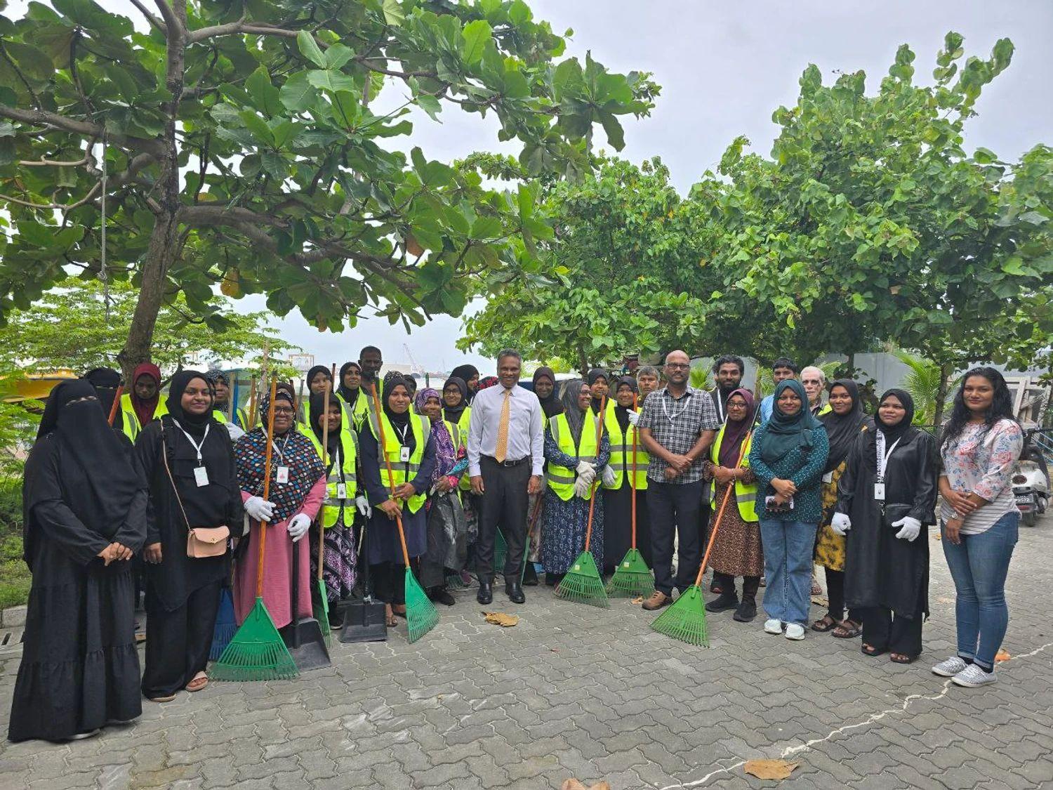 މަގުތައް ތަރައްގީ ކުރަން މަސައްކަތް ފެށުން---ފޮޓޯ: މާލެ ސިޓީ ކައުންސިލް