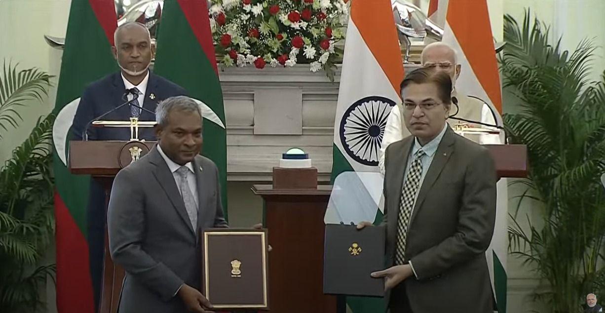 ރާއްޖެއާއި އިންޑިއާއާއި ދެމެދު މިއަދު ވަނީ 5 އެއްބަސްވުމެއްގައި ސޮއިކޮށްފައި -----