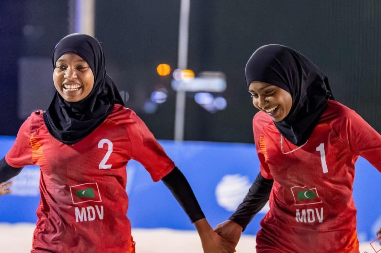 ގައުމީ އަންހެން ބީޗް ވޮލީބޯޅަ ޓީމު އޭޝިއަން ޔޫތު ގޭމްސްގެ ކުއާޓާ ފައިނަލުން ޖާގަ ހޯދައިފި