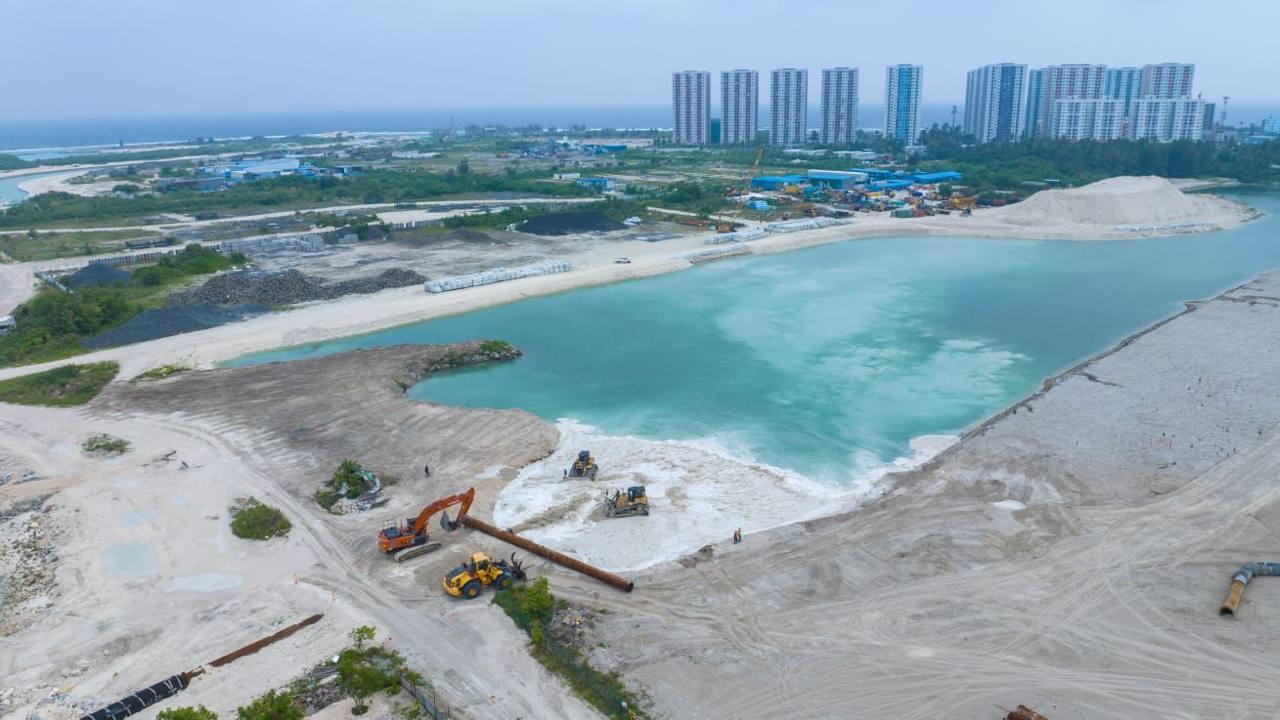 ހުޅުމާލެ ފޭސް 3 ބިން ހިއްކުމުގެ މަސައްކަތުގެ 49.2 އިންސައްތަ ނިމިއްޖެ