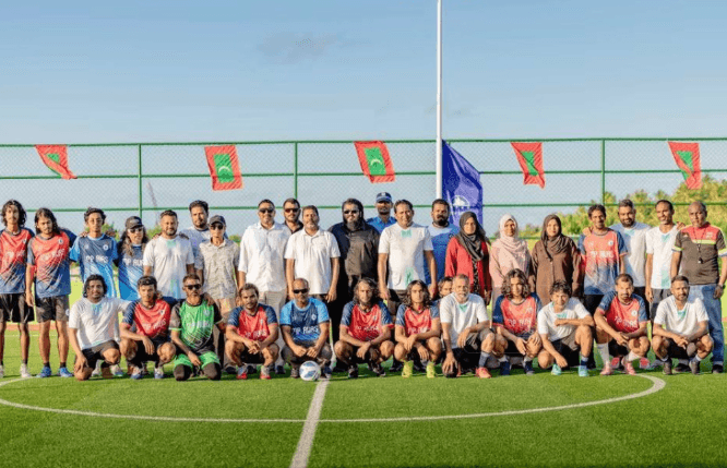 ދިއްދޫގައި ގާއިމްކުރި ފުޓްސަލް ދަނޑު ހުޅުވައިފި
